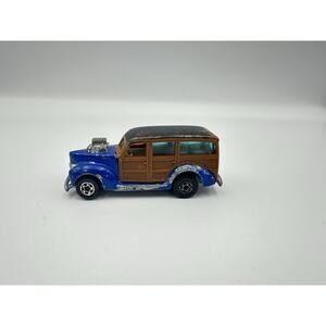 Hot Wheels Blackwall 1982 40s Woodie HiRakers Blue w Wood Paneling Woody